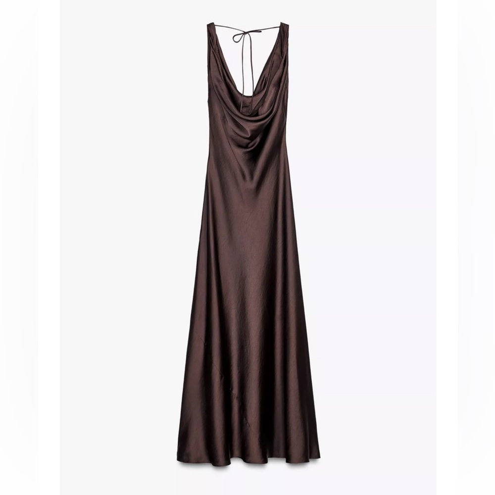 Dark Brown Midi/Maxi Dress